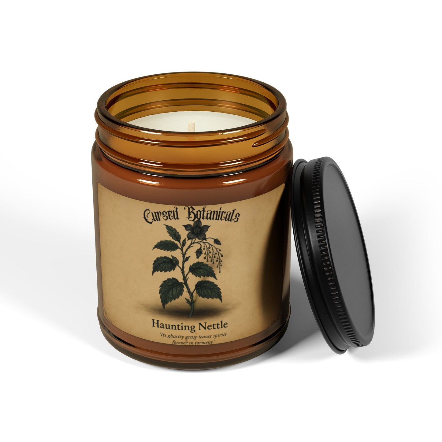 Scented Soy Candle-Cursed Botanical Collection-Haunting Nettle