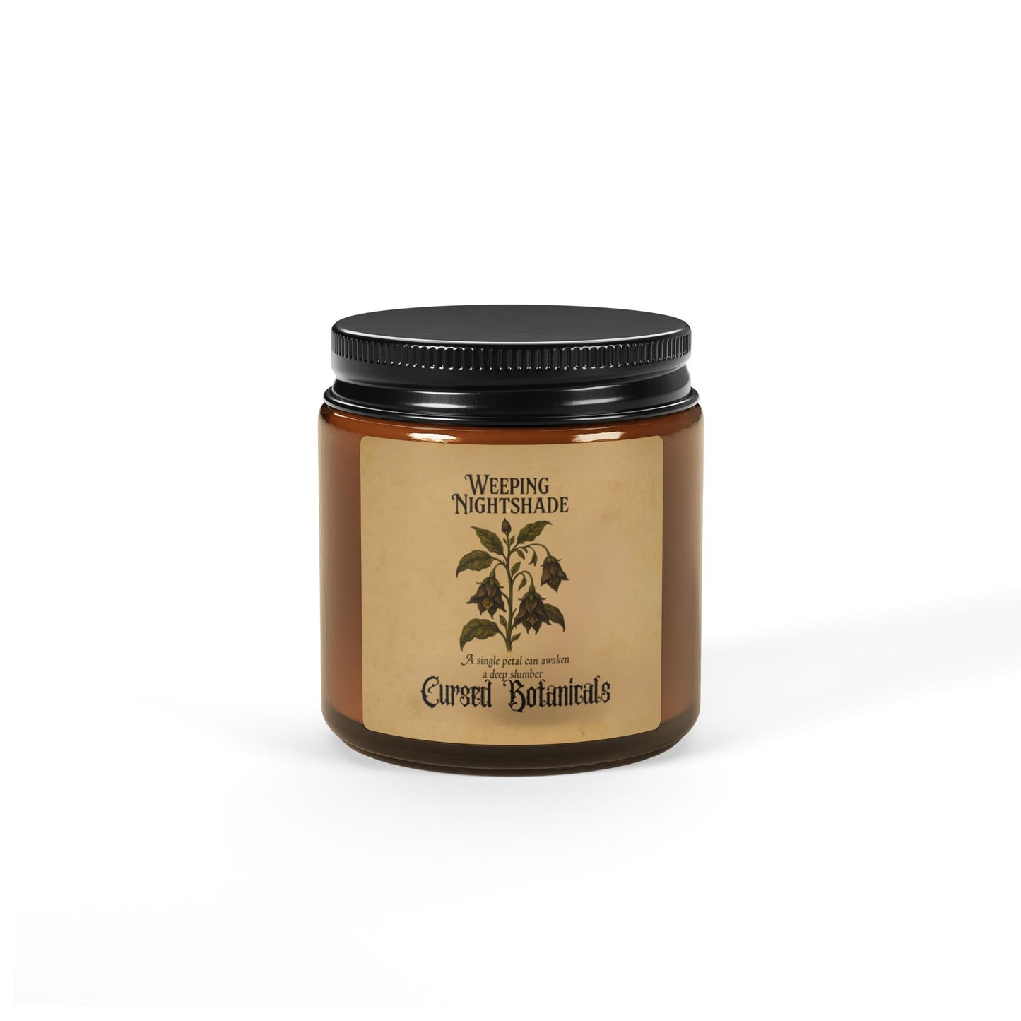 Scented Soy Candle-Cursed Botanical Collection-Weeping Nightshade