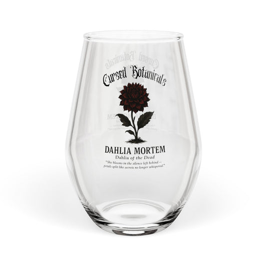 Wine Glass - Cursed Botanicals Collection-Dahlia