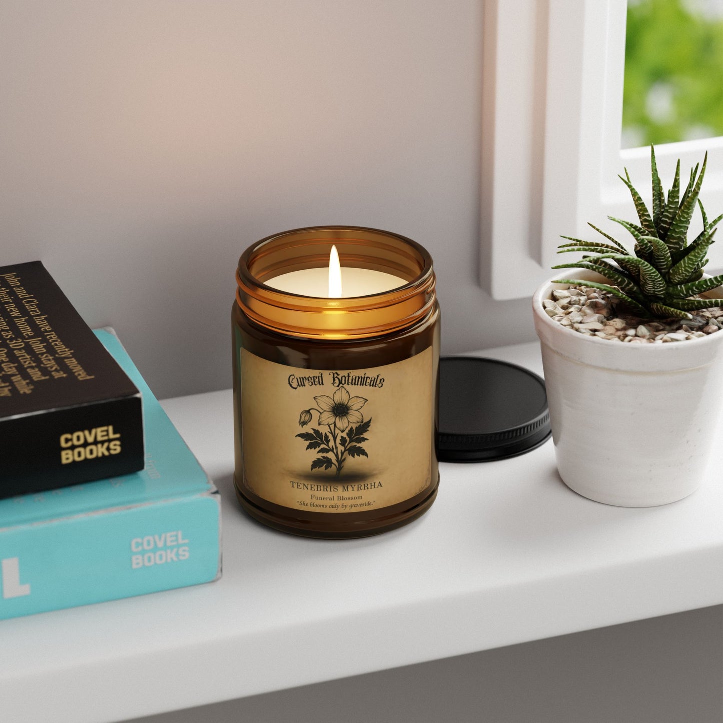 Scented Soy Candle-Cursed Botanical Collection-Funeral Blossom