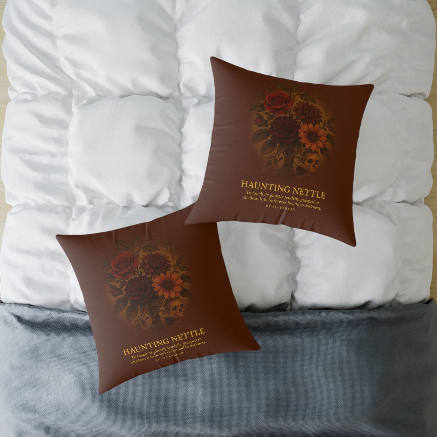 Canvas Pillow - Haunted Bouquet Collection - Haunting Nettle