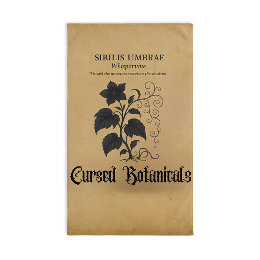 Hand Towel - Cursed Botanicals Collection, Whisper Vine