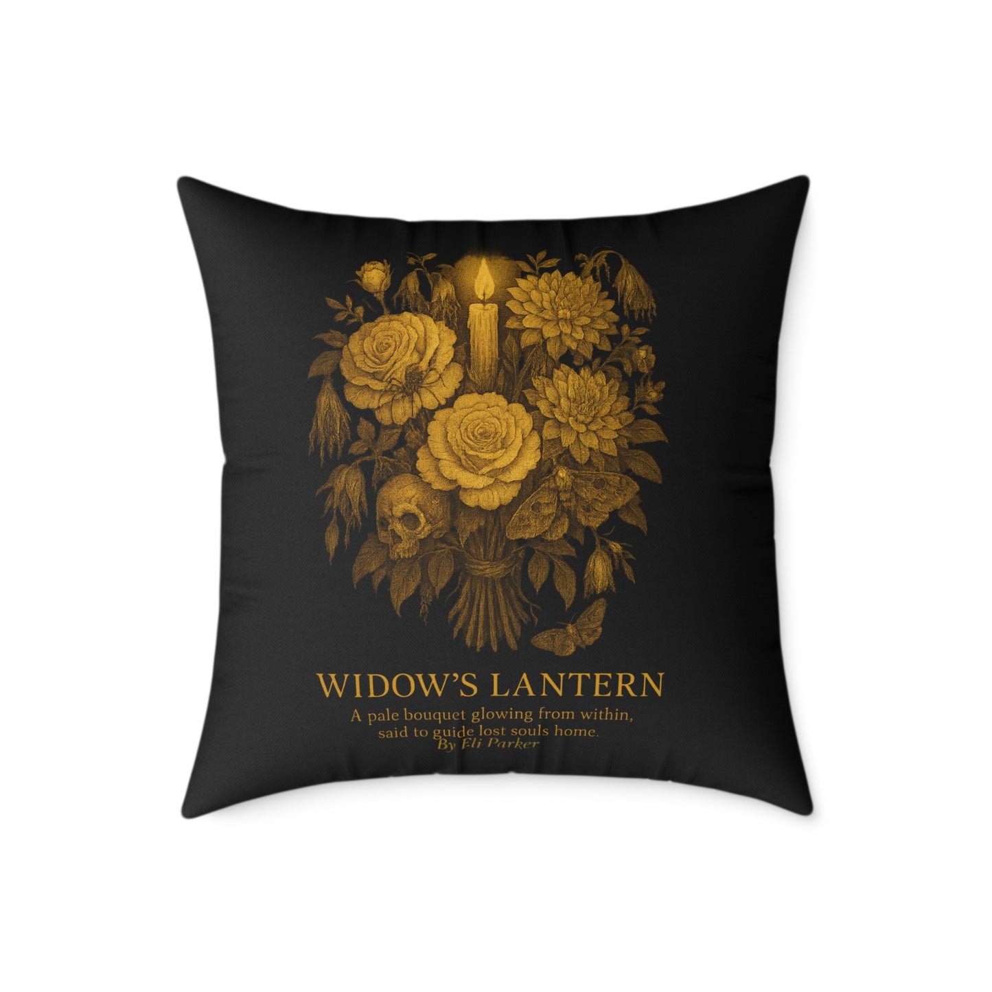 Canvas Pillow - Haunted Bouquet Collection - Widow's Lantern