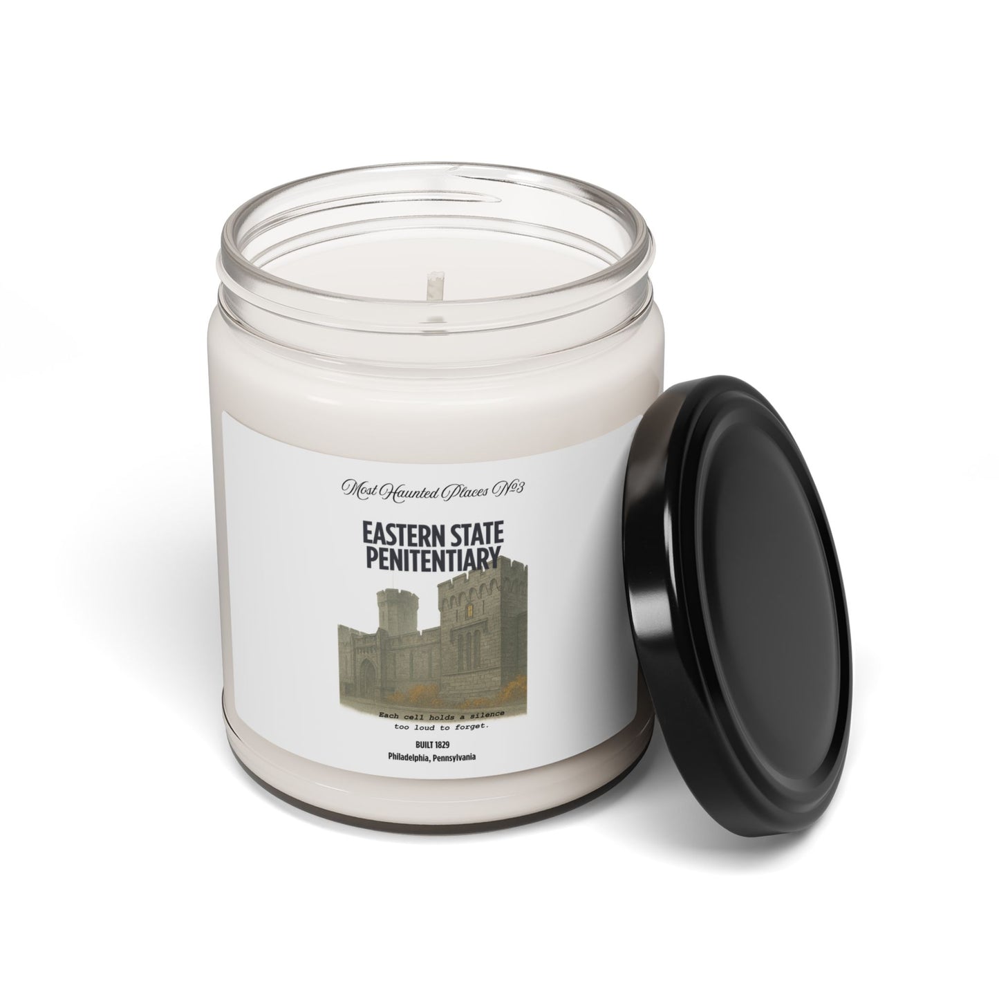 Most Haunted Places- Eastern State Penitentiary- Soy Candle Bold Scent, 9oz