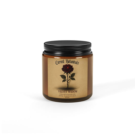 Scented Soy Candle - Cursed Botanical Collection - Velvet Widow
