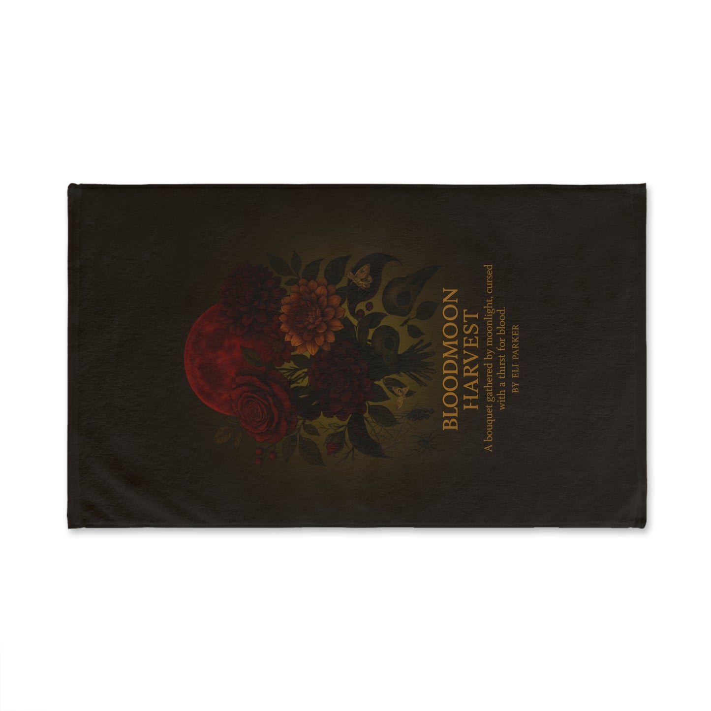 Hand Towel - Haunted Bouquet Collection -Bloodmoon Harvest