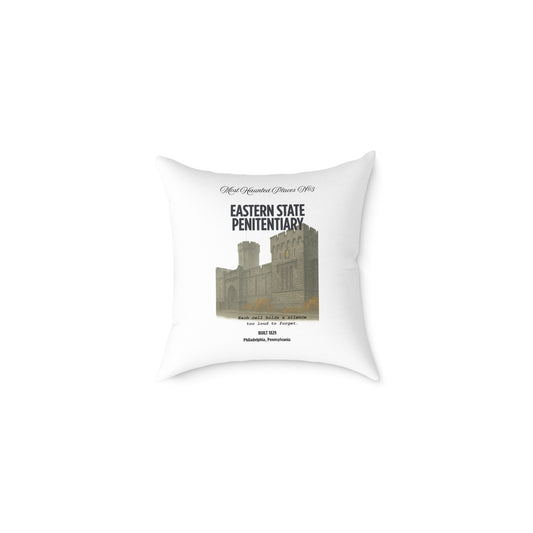 Canvas Pillow - The Most Haunted Collection Eastern State Penitentiary  - Rustic Home Decor Accent