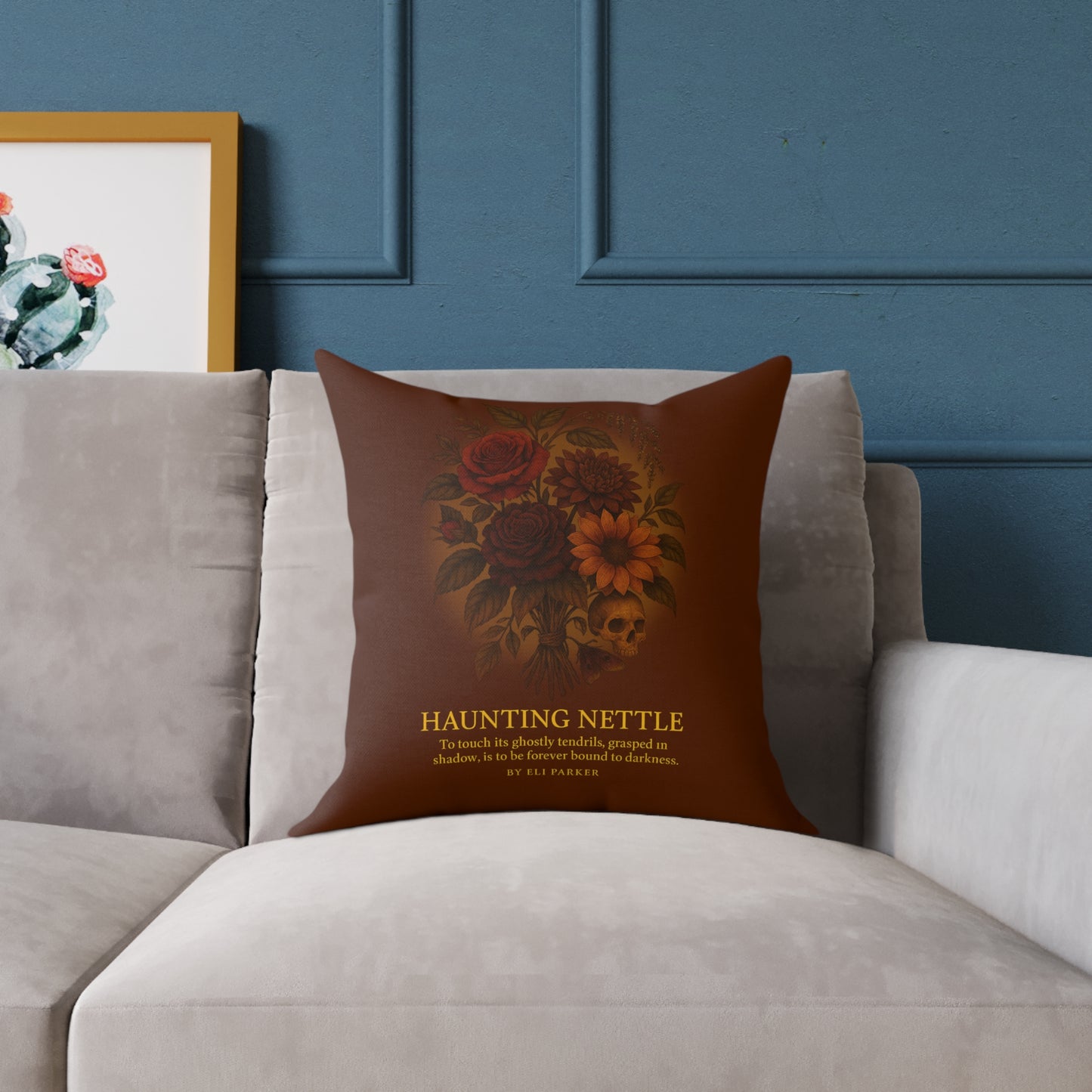 Canvas Pillow - Haunted Bouquet Collection - Haunting Nettle