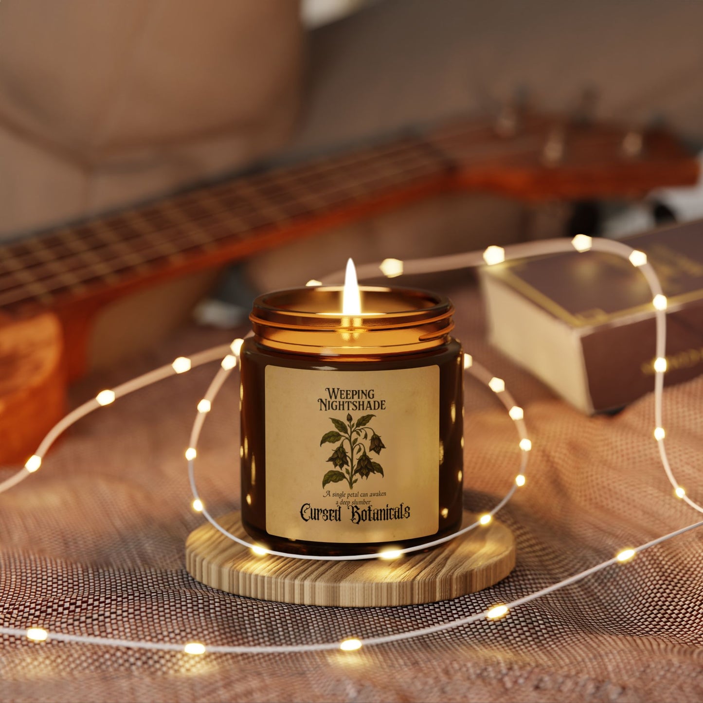 Scented Soy Candle-Cursed Botanical Collection-Weeping Nightshade