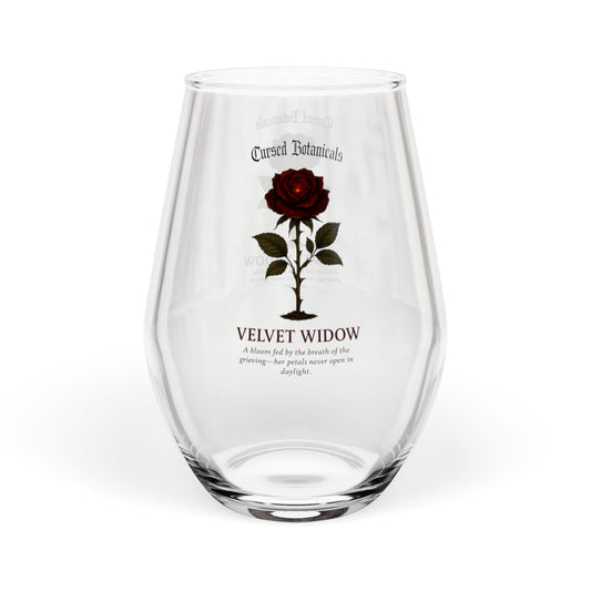 Wine Glass - Cursed Botanicals Collection-Velvet Widow