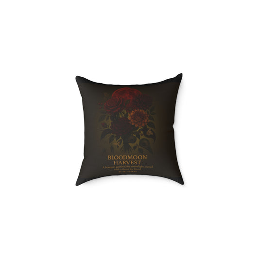 Canvas Pillow -  Haunted Bouquet Collection - Bloodmoon Harvest