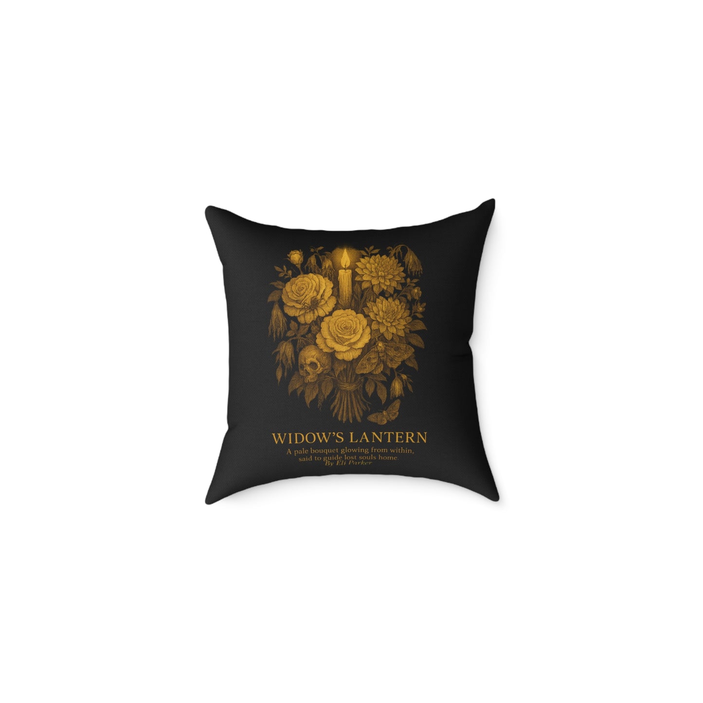 Canvas Pillow - Haunted Bouquet Collection - Widow's Lantern