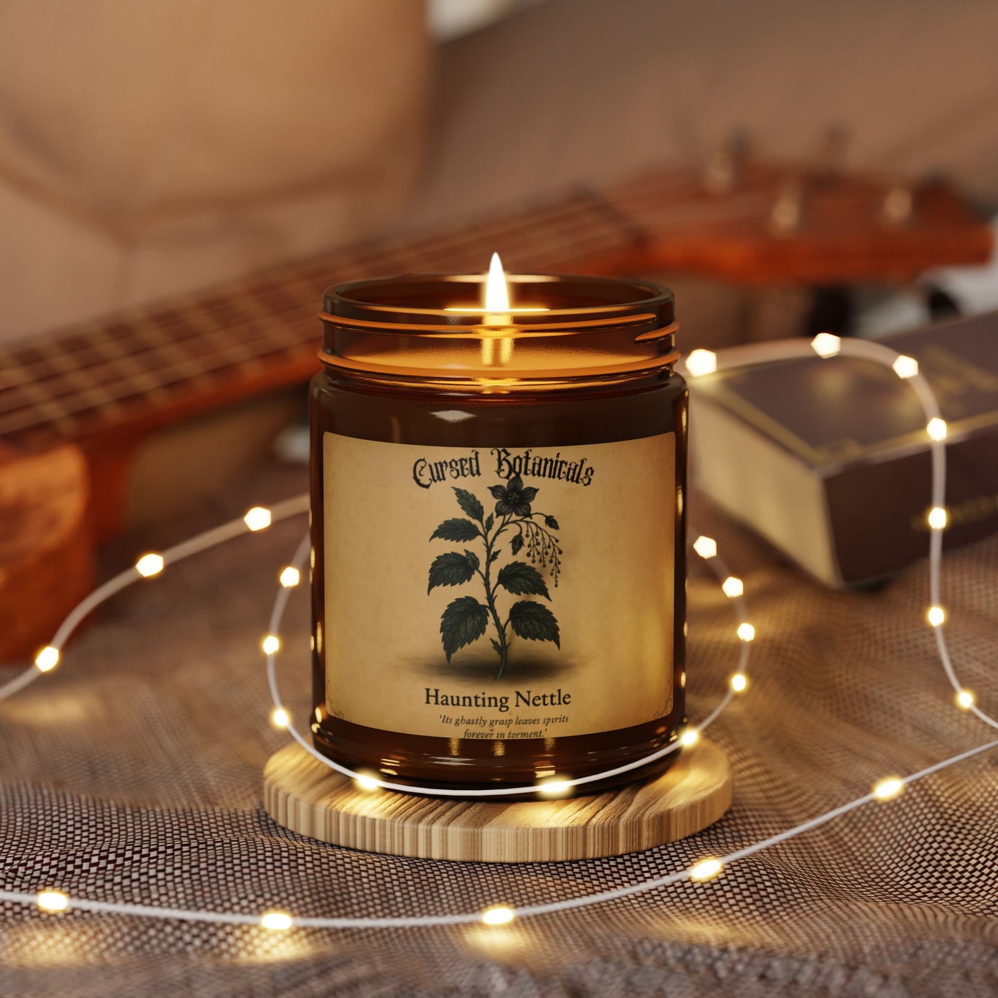 Scented Soy Candle-Cursed Botanical Collection-Haunting Nettle