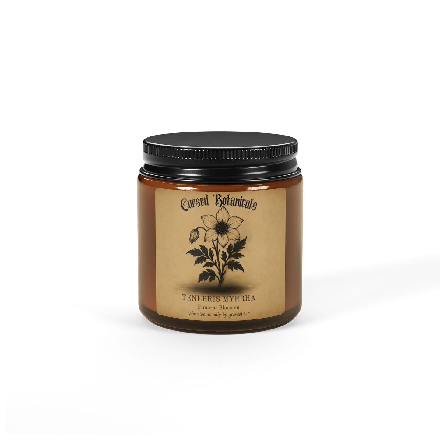 Scented Soy Candle-Cursed Botanical Collection-Funeral Blossom