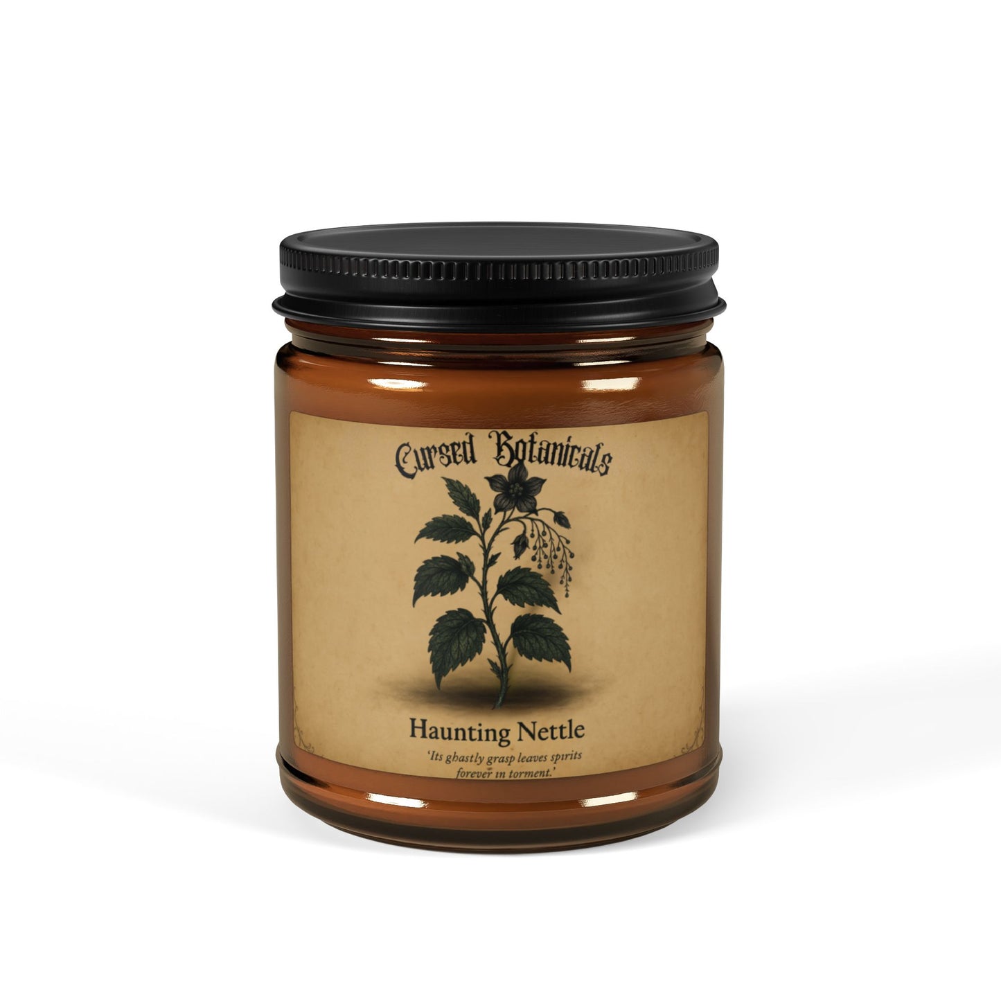 Scented Soy Candle-Cursed Botanical Collection-Haunting Nettle