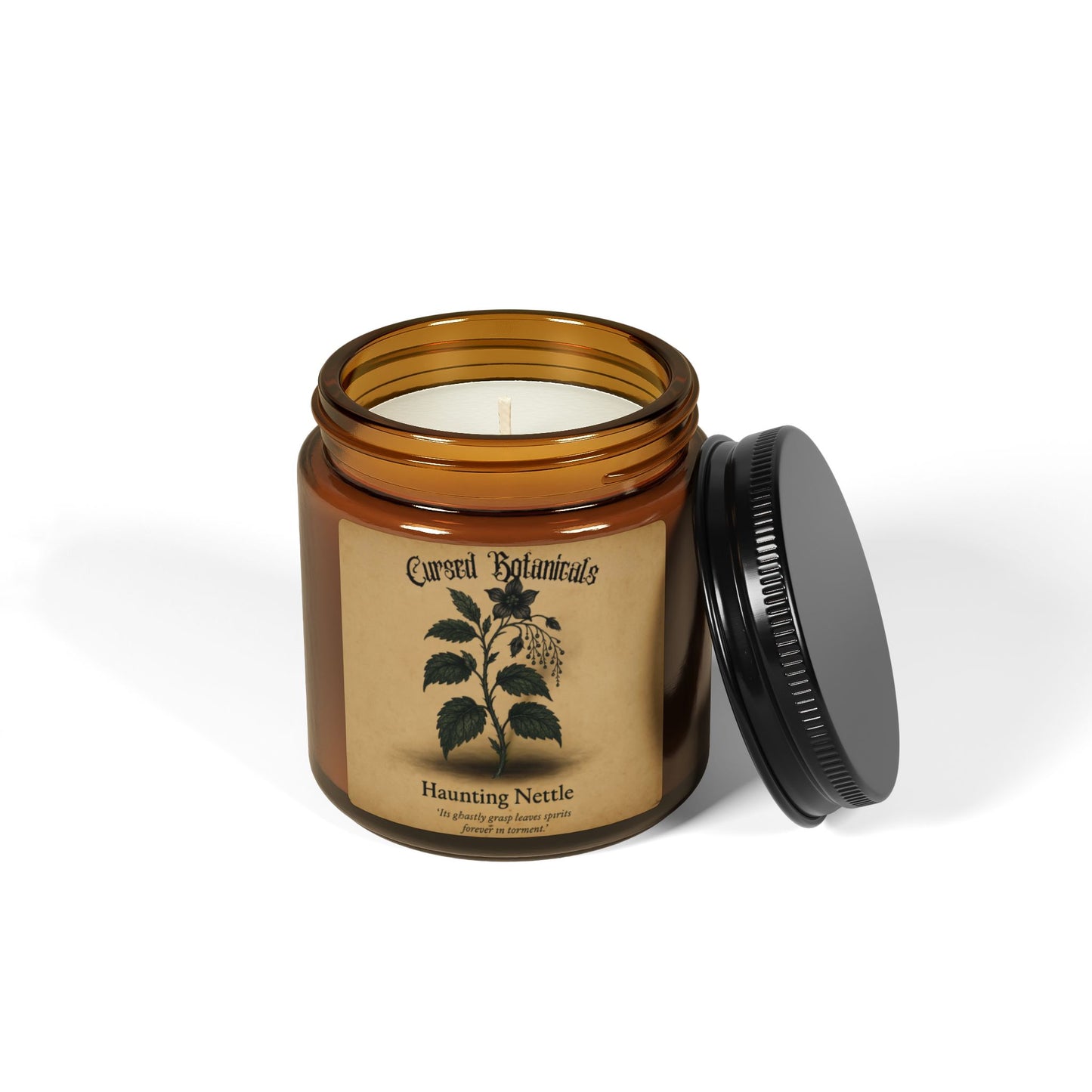 Scented Soy Candle-Cursed Botanical Collection-Haunting Nettle