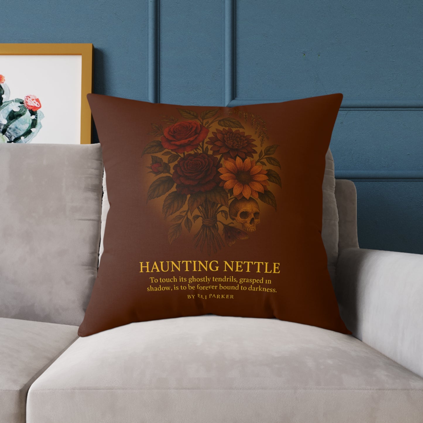 Canvas Pillow - Haunted Bouquet Collection - Haunting Nettle