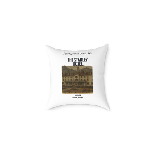 Canvas Pillow - The Most Haunted Collection Stanley Hotel - Rustic Home Decor Accent