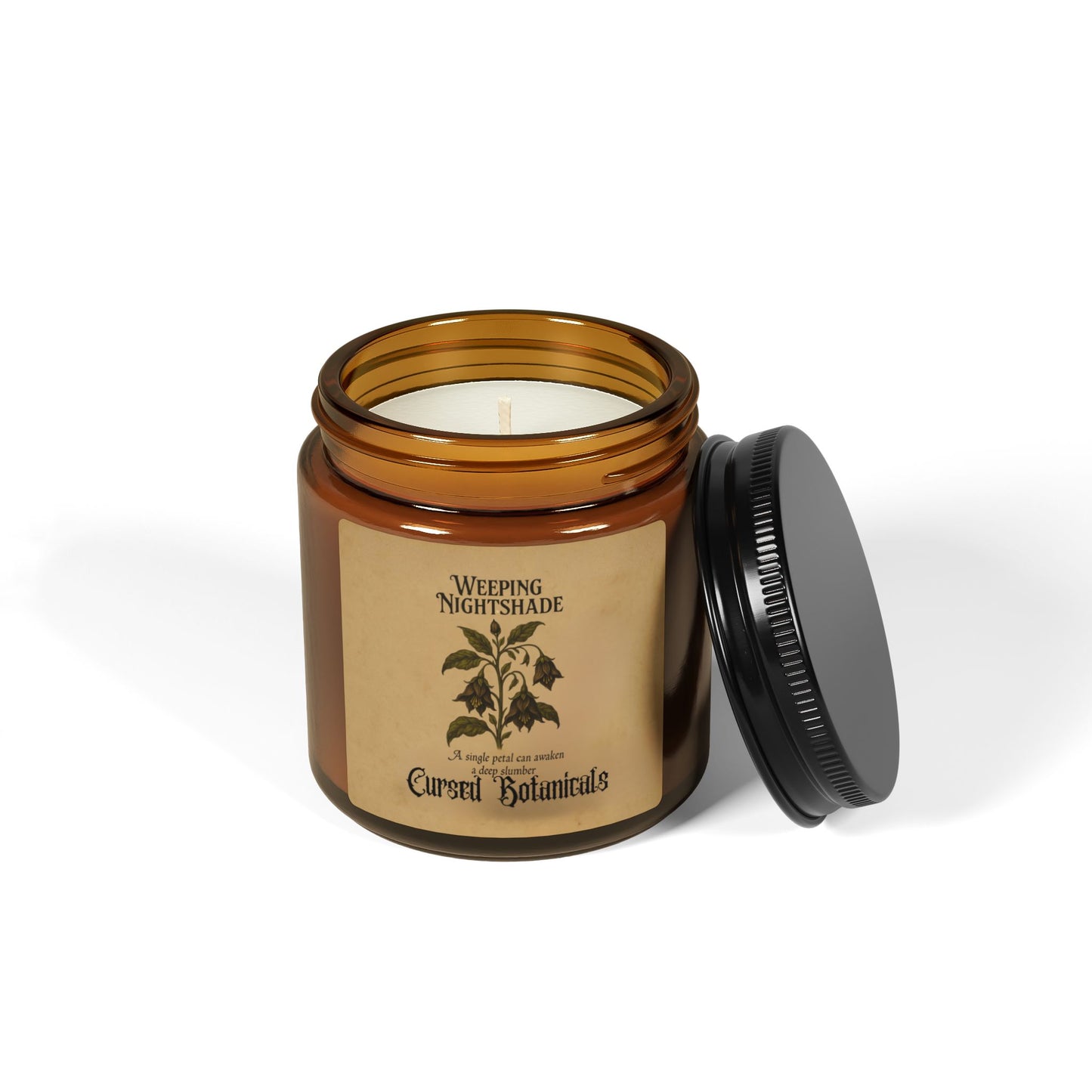 Scented Soy Candle-Cursed Botanical Collection-Weeping Nightshade