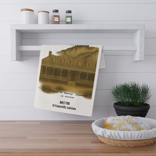 Most Haunted Places Collection- Myrtles Plantation-Tea Towels Featuring Historic Haunted Plantation Artwork,
