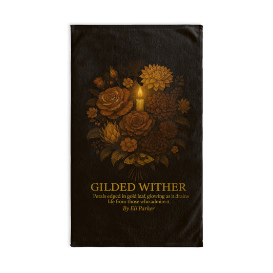 Hand Towel - Haunted Bouquet Collection -Gilded Wither