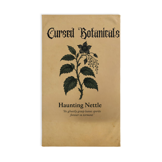 Hand Towel -Cursed Botanicals Collection- Haunting Nettle Design