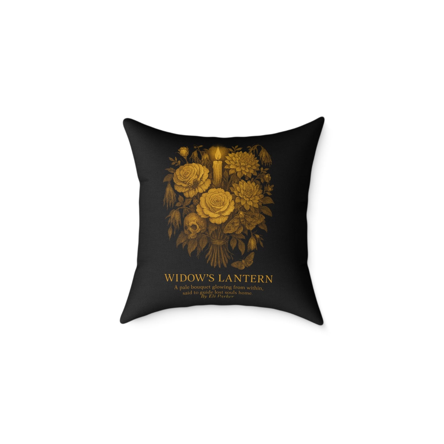 Canvas Pillow - Haunted Bouquet Collection - Widow's Lantern