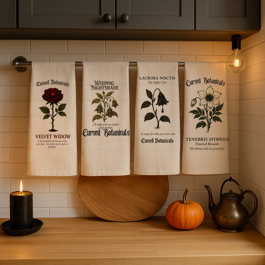 Cursed Botanicals Hand Towel Collection-Set I