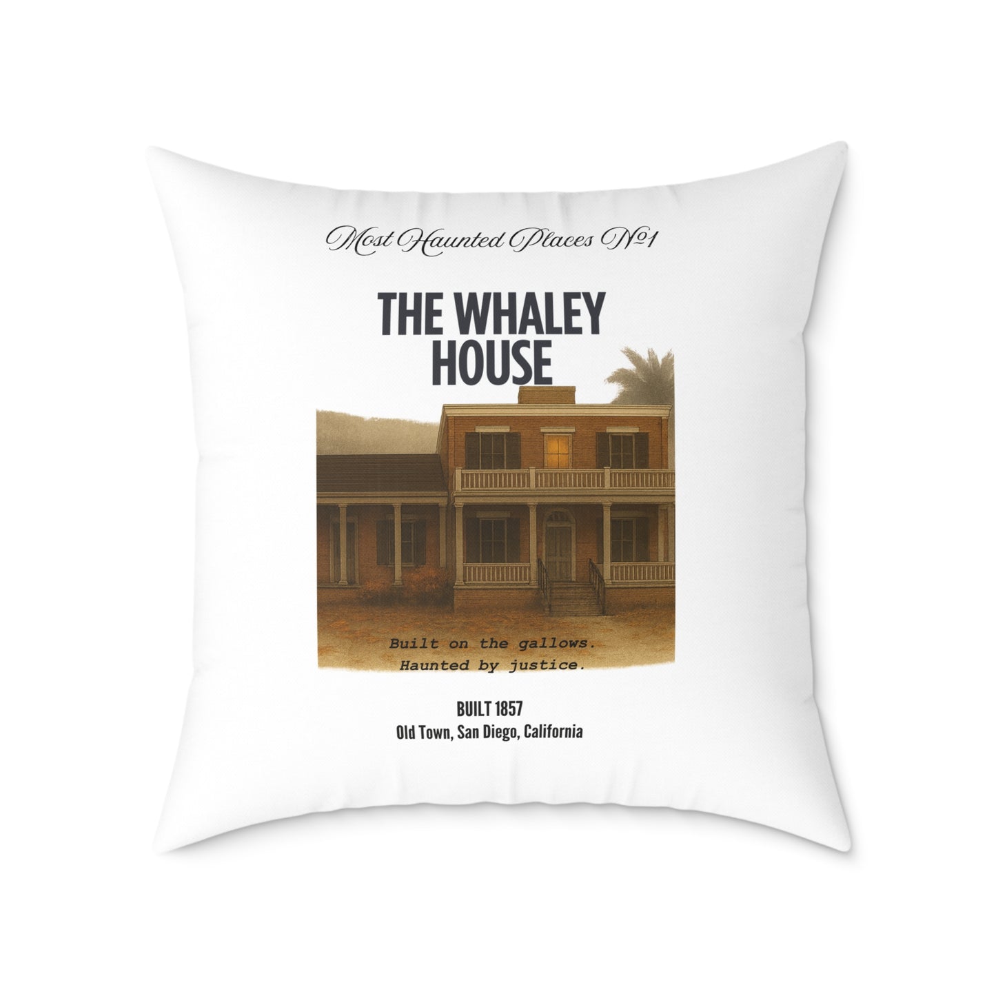Pillow - The Most Haunted Collection The Whaley House - Rustic Home Decor Accent
