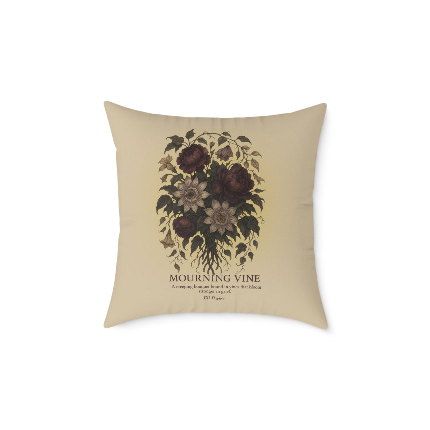 Canvas Pillow -  Haunted Bouquet Collection - Mourning Vine