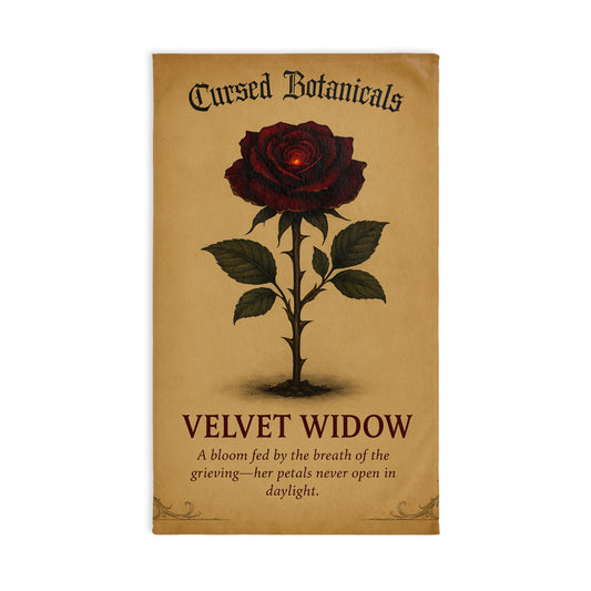 Hand Towel - Cursed Botanical Collection - Velvet Widow Design