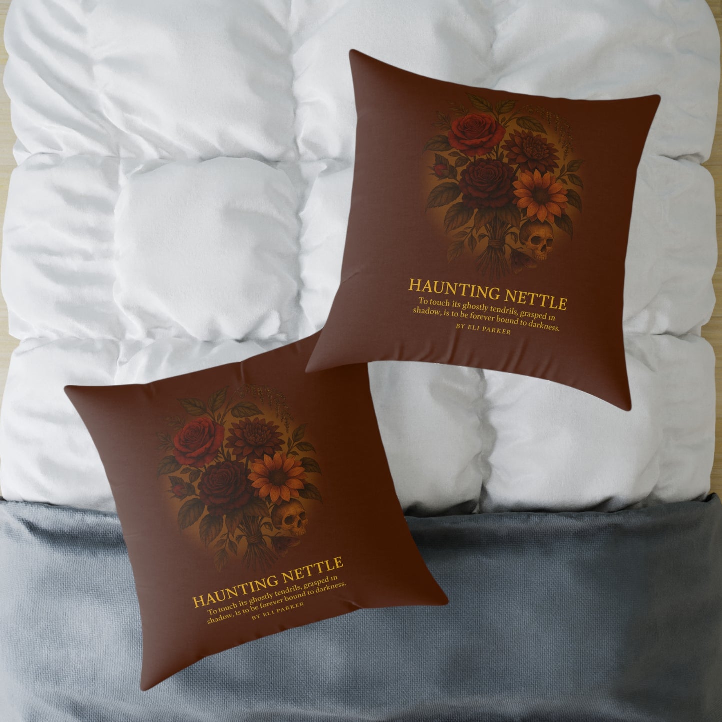 Canvas Pillow -  Haunted Bouquet Collection - Haunting Nettle