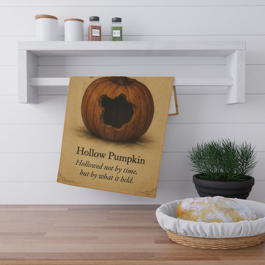 Eternal Autumn Collection-Hollow Pumpkin- Gothic Core Tea Towels