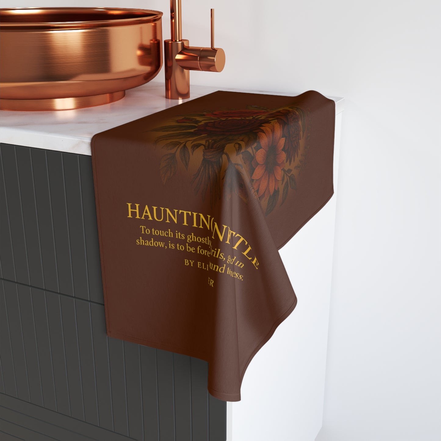 Hand Towel - Haunted Bouquet Collection -Haunting Nettle Design