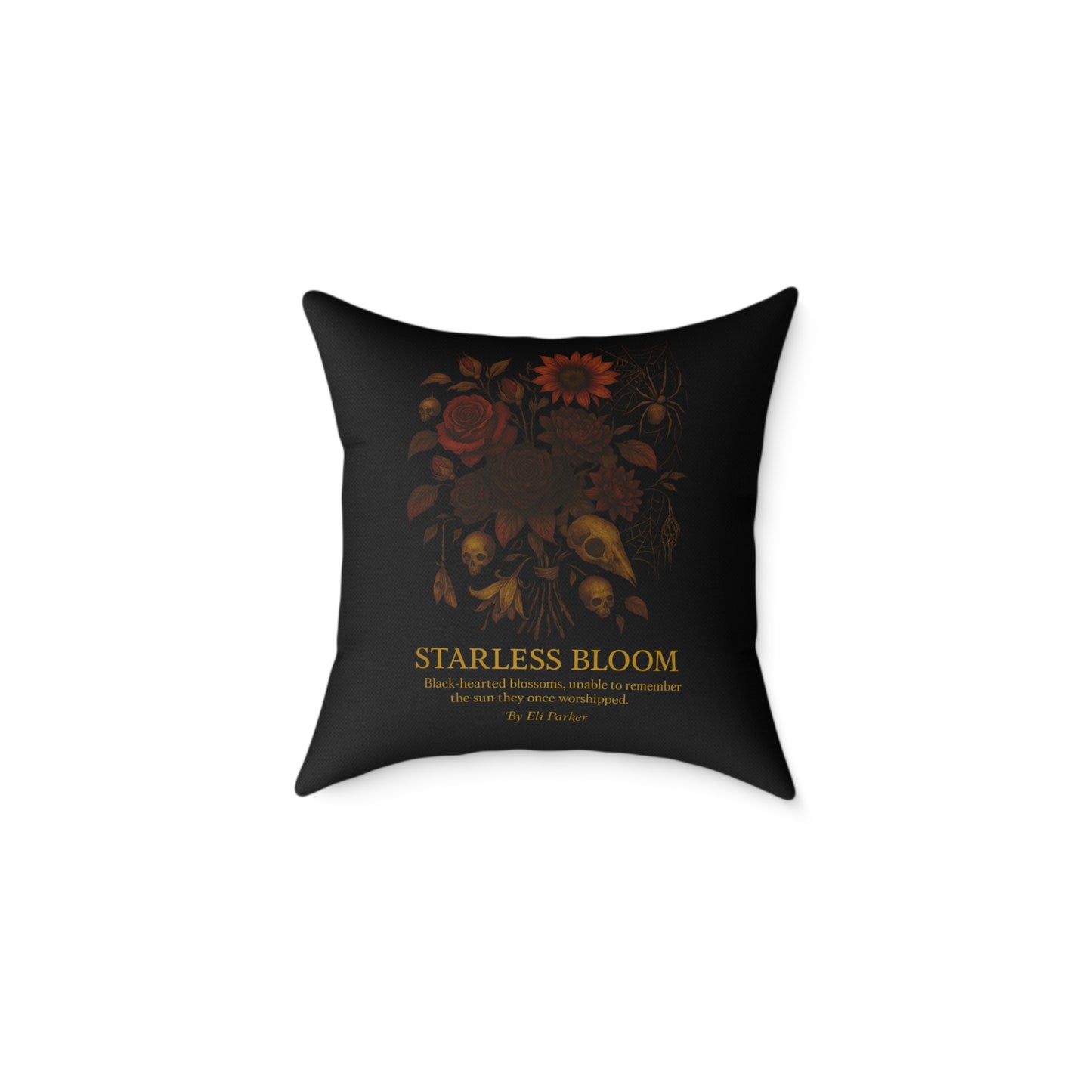 Canvas Pillow -  Haunted Bouquet Collection - Starless Bloom