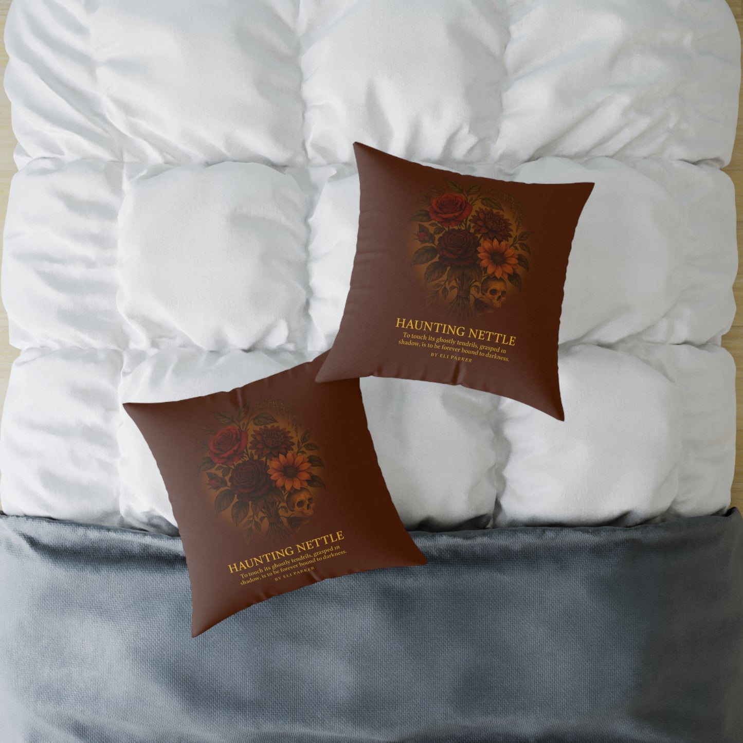 Canvas Pillow -  Haunted Bouquet Collection - Haunting Nettle