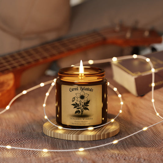 Scented Soy Candle-Cursed Botanical Collection-Funeral Blossom