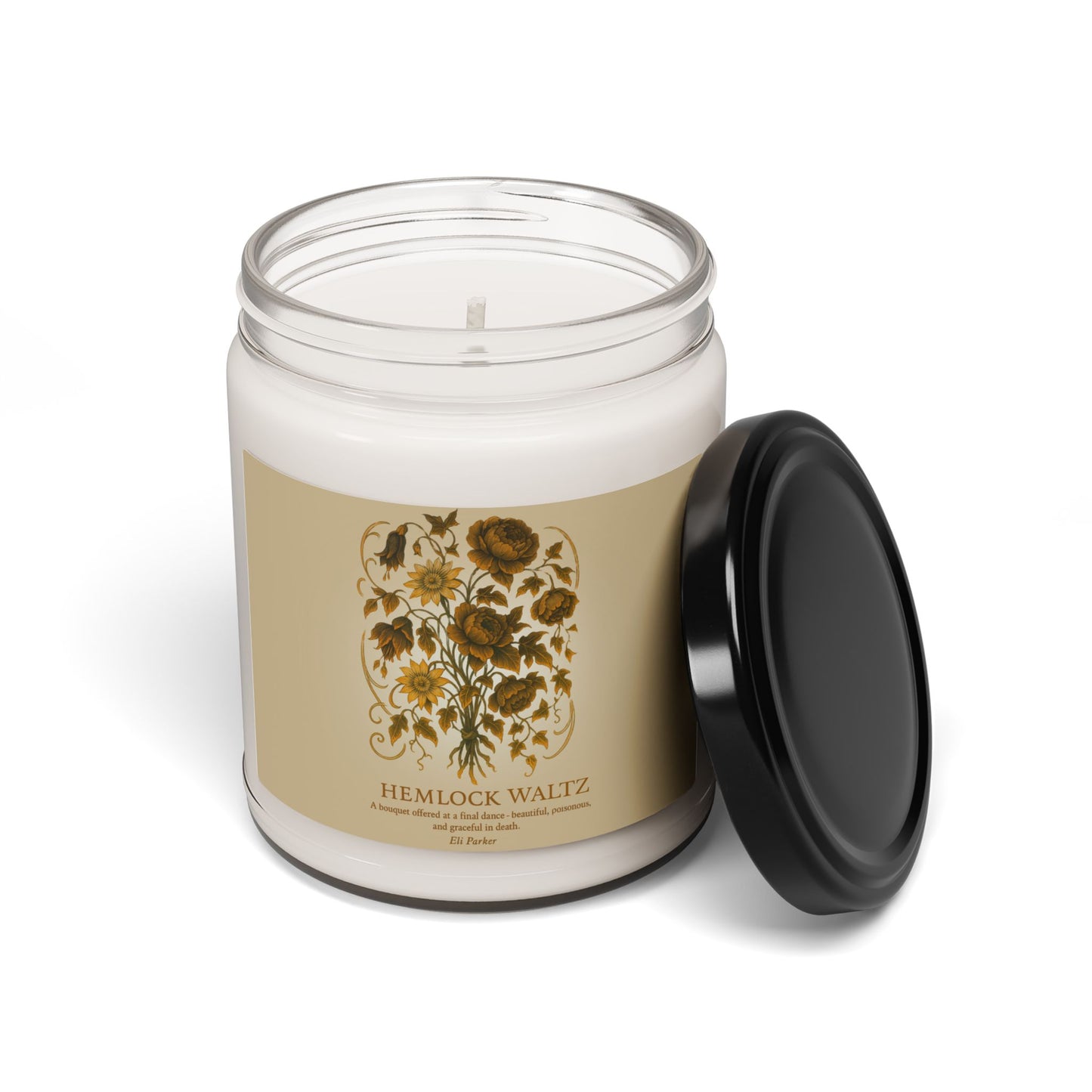 Soy Candle -Haunted Bouquet Collection-Hemlock Waltz