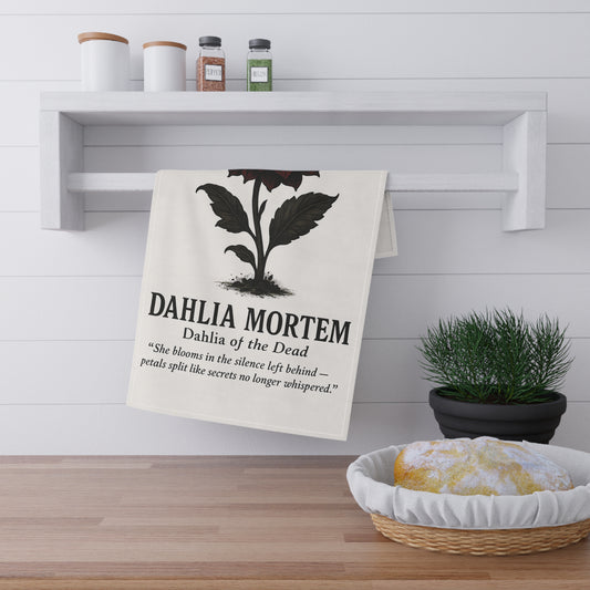 Cursed Botanical-Gothic Dahlia Mortem Tea Towels - Dark Floral Home Decor, Kitchen Towels, Gift for Garden Lovers, Halloween Decorations, Unique [...]