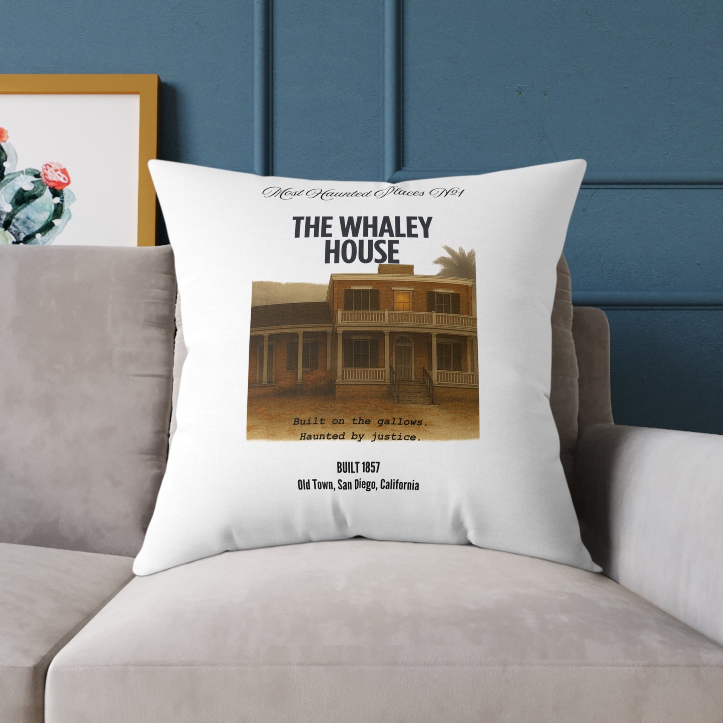Pillow - The Most Haunted Collection The Whaley House - Rustic Home Decor Accent