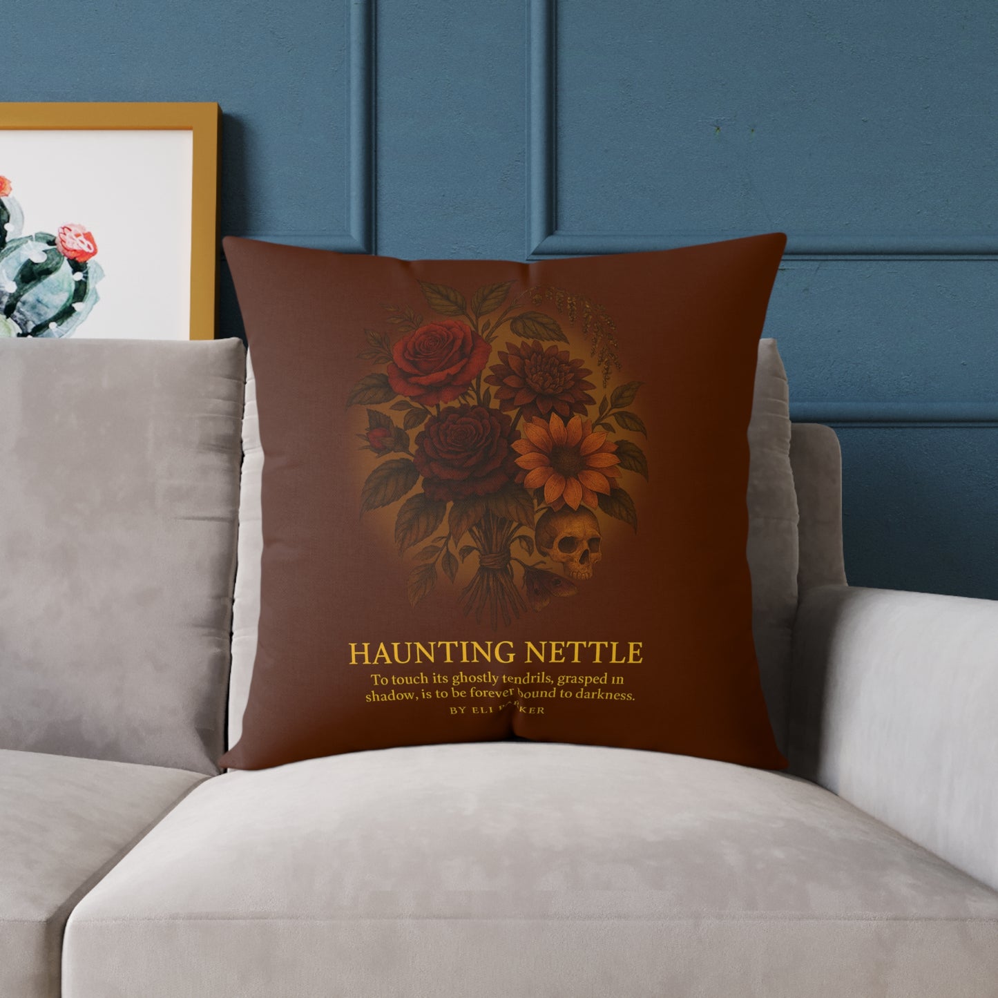 Canvas Pillow -  Haunted Bouquet Collection - Haunting Nettle