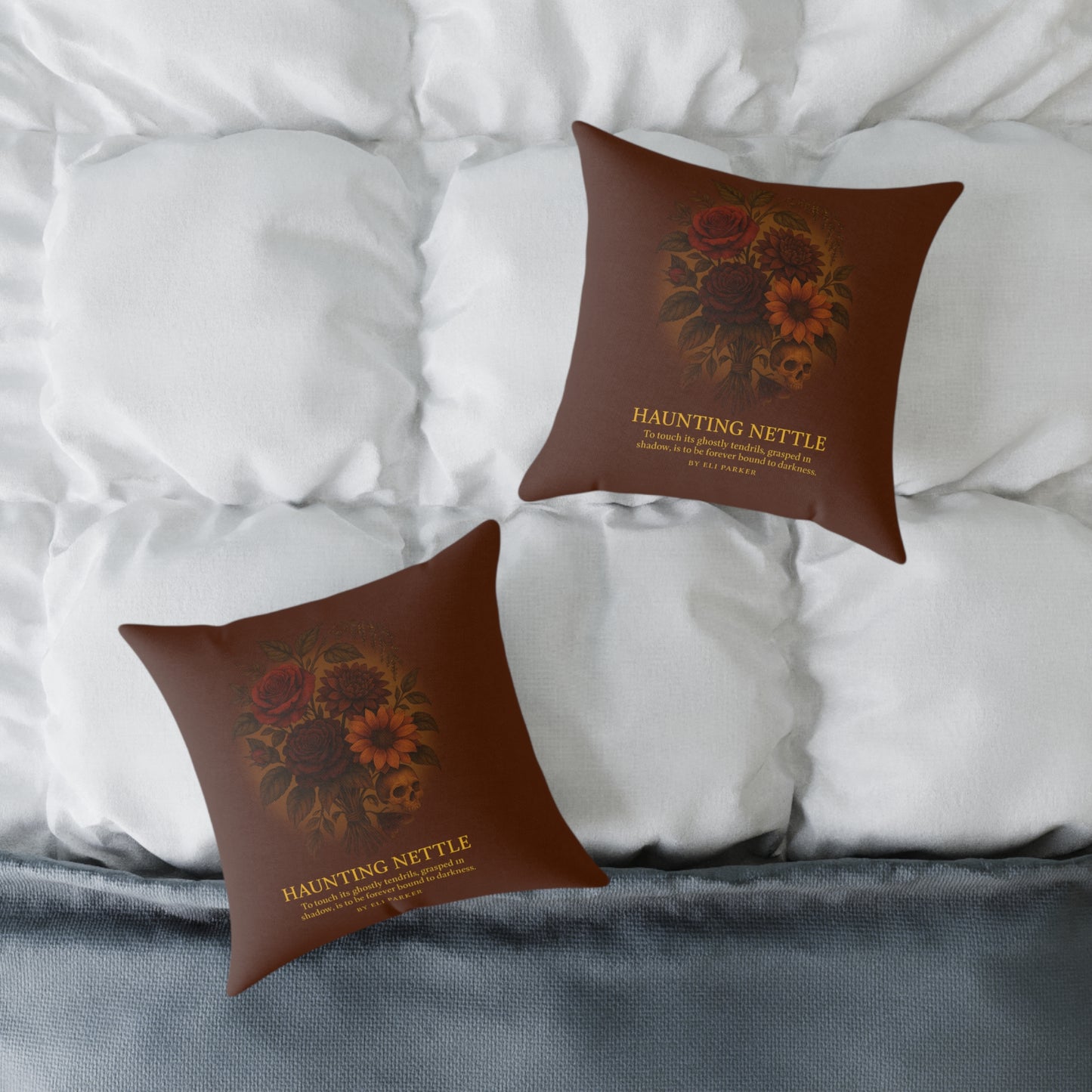 Canvas Pillow -  Haunted Bouquet Collection - Haunting Nettle