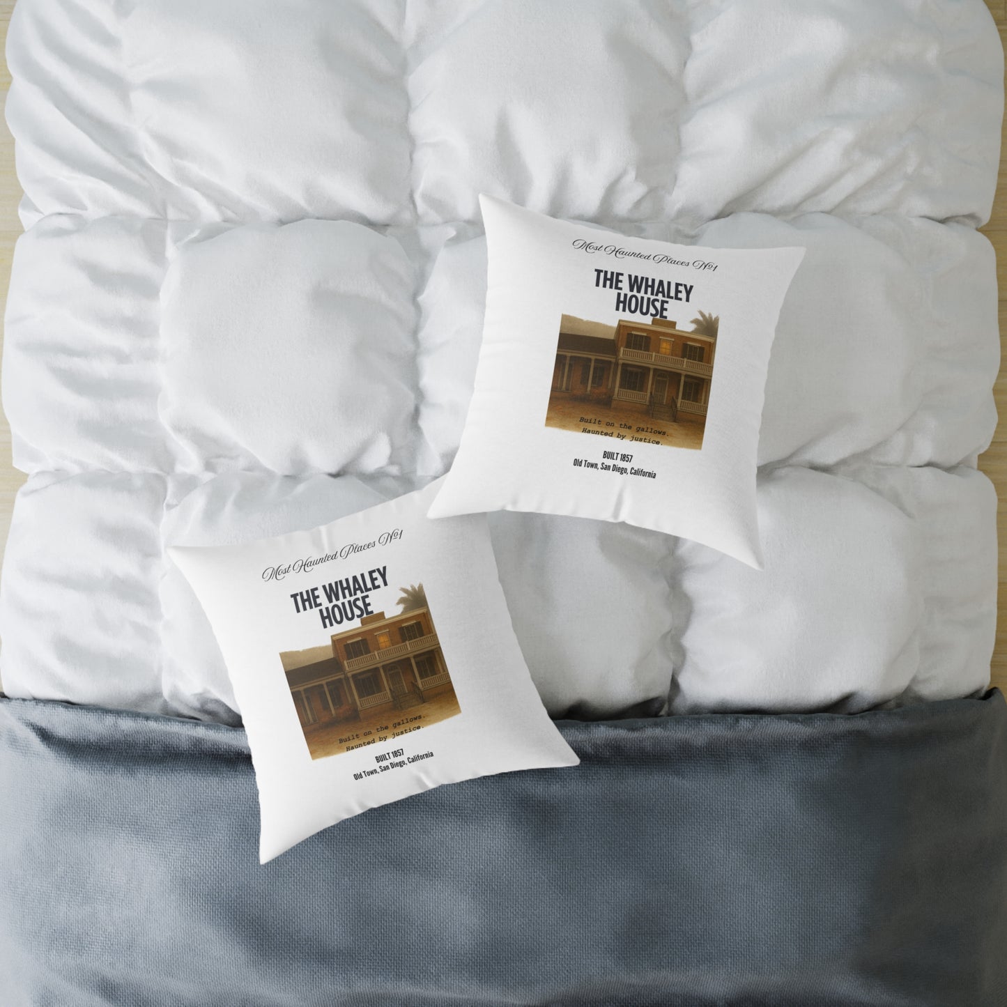Pillow - The Most Haunted Collection The Whaley House - Rustic Home Decor Accent