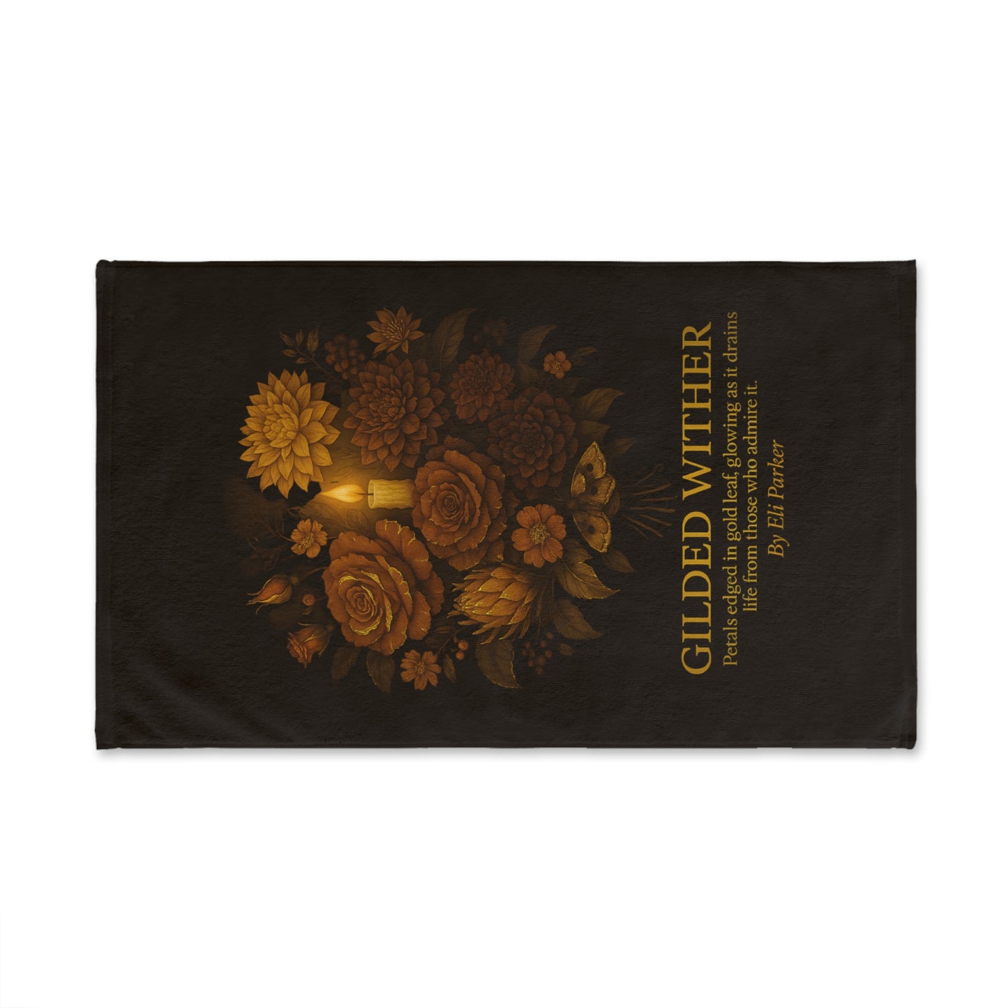 Hand Towel - Haunted Bouquet Collection -Gilded Wither