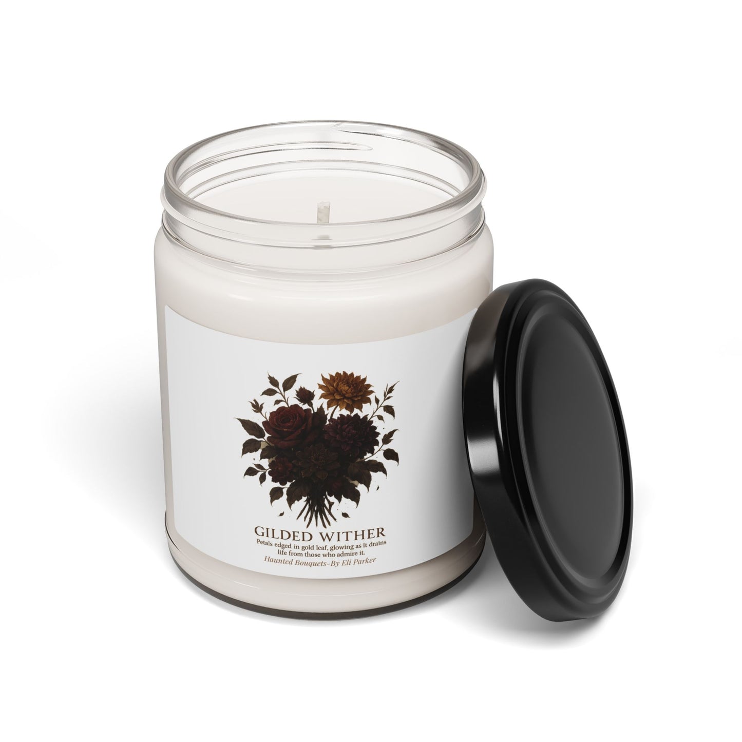 Haunted Bouquet Collection -Gilded Wither Scented Soy Candle, Relaxing Home Décor, Gift for Her, Fall Candles, Aromatherapy Soy Candle, Cozy Vibes
