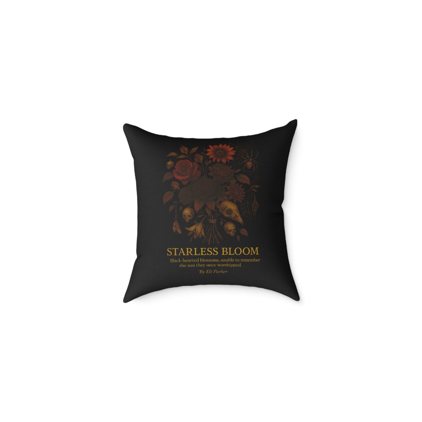 Canvas Pillow -  Haunted Bouquet Collection - Starless Bloom