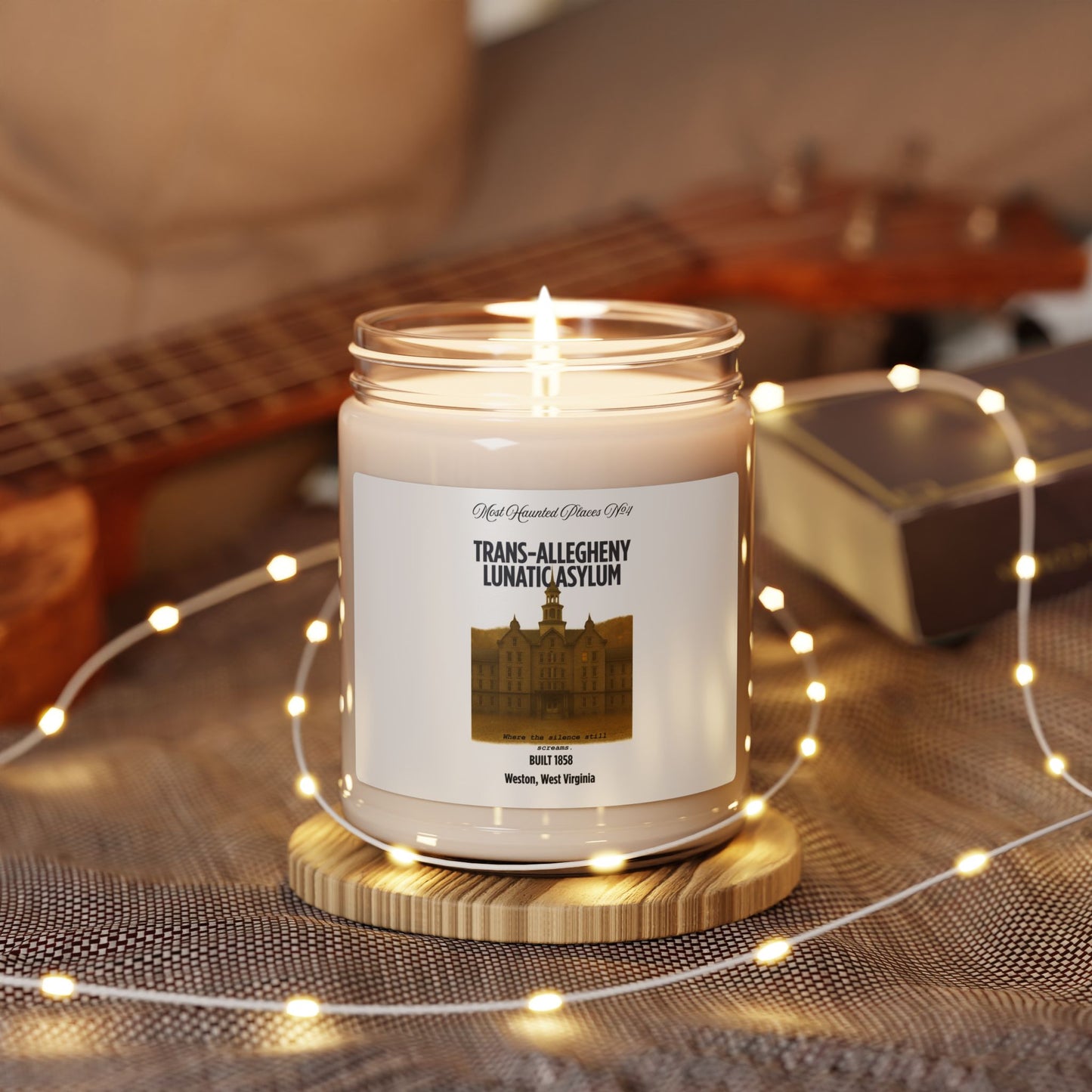Most Haunted Places-Trans-Allegheny Lunatic Asylum- Soy Candle Bold Scent, 9oz