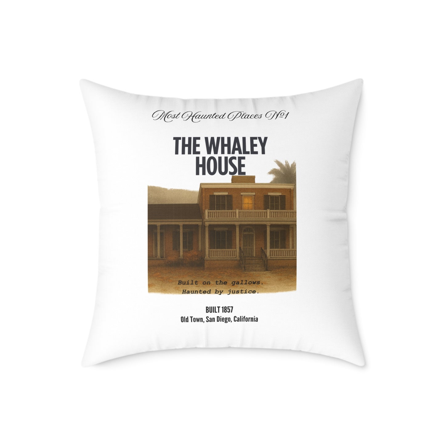 Pillow - The Most Haunted Collection The Whaley House - Rustic Home Decor Accent