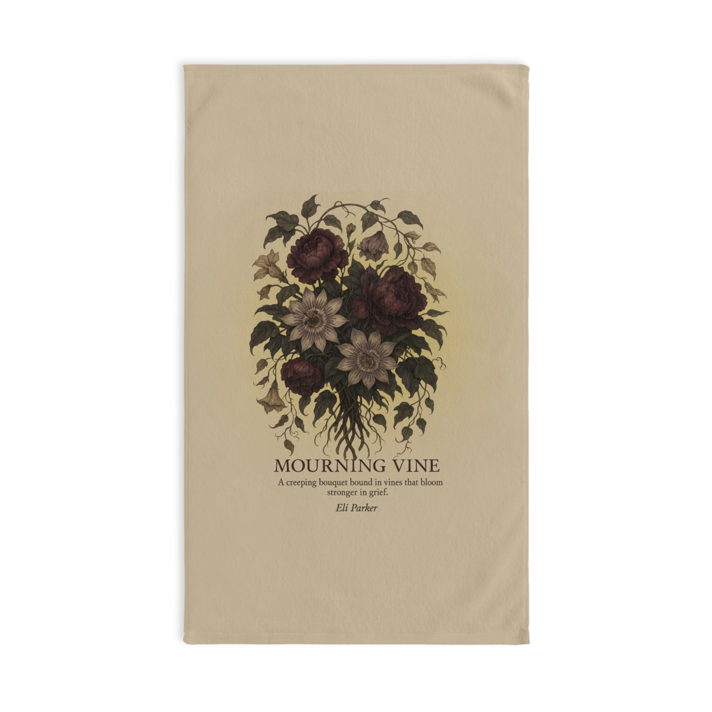 Hand Towel - Haunted Bouquet Collection -Mourning Vine