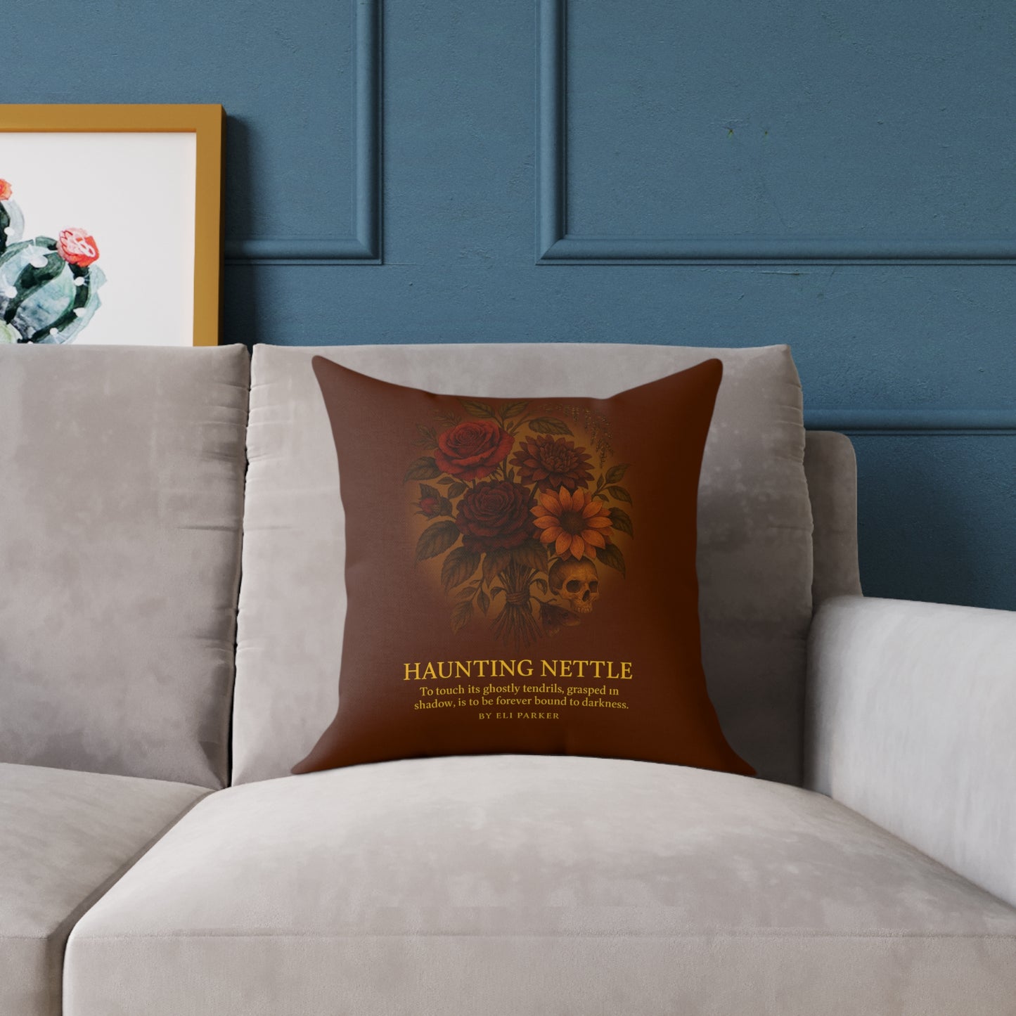 Canvas Pillow -  Haunted Bouquet Collection - Haunting Nettle